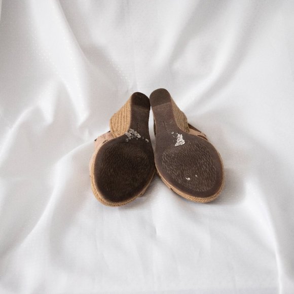 Tan open toe wedges - Picture 5 of 5